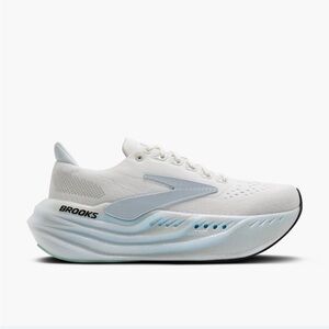 Brooks White Athletic Shoes with Streamlined Design